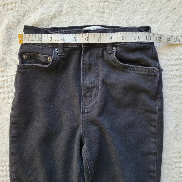Reformation, Black Casual Skinny High Waisted Denim Jean - Picture 9 of 10